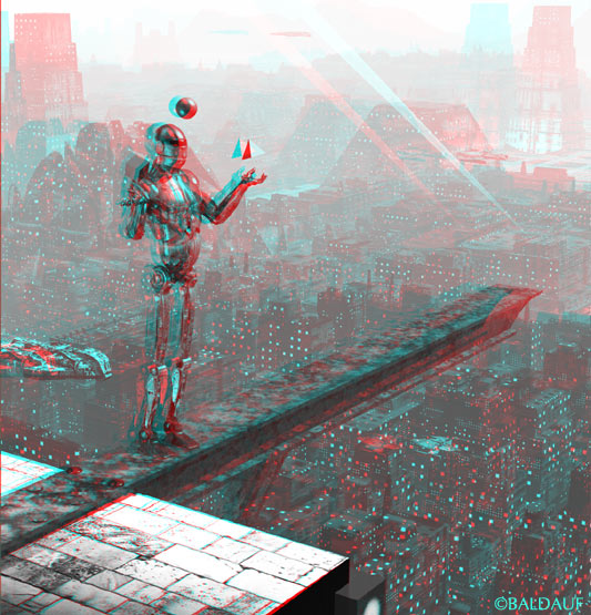 robot jongliert